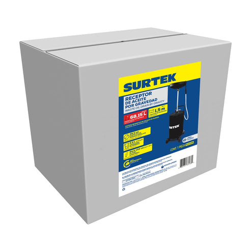 Receptor De Aceite Por Gravedad 68 Lt, Surtek RAG68