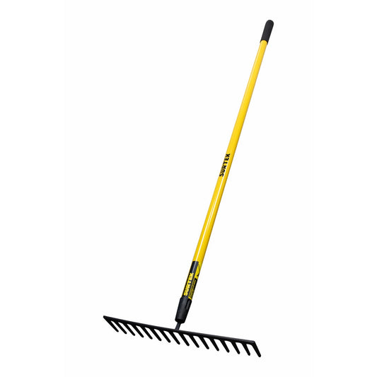 Rastrillo Recto Para Asfalto Con Mango Fibra De Vidrio 60, 16 Dientes, Surtek RASF16