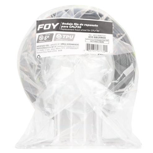 Repuesto De Rueda TPR 5 Para CPLF30, Fija, Foy RCF30F