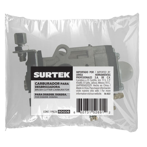 Carburador Para Desbrozadora DG626B Y DG626A, Surtek RDG06