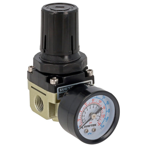 Regulador De Aire Con Manómetro 150 PSI, Surtek REG15