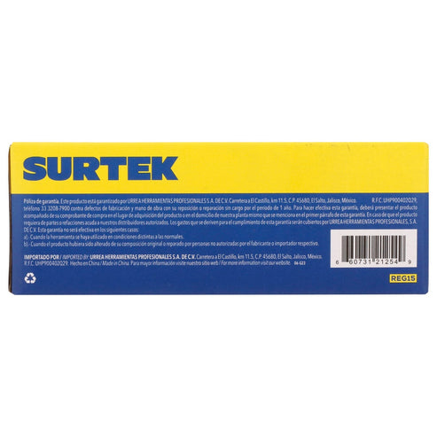 Regulador De Aire Con Manómetro 150 PSI, Surtek REG15