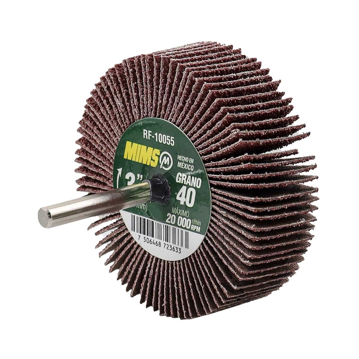 Rueda Flap con Vástago 3" Grano 40 MIMS | RF-10055