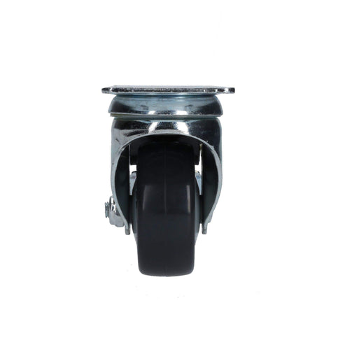 Rodaja De Poliuretano Negro Giratoria Con Freno 3, Surtek RG7B