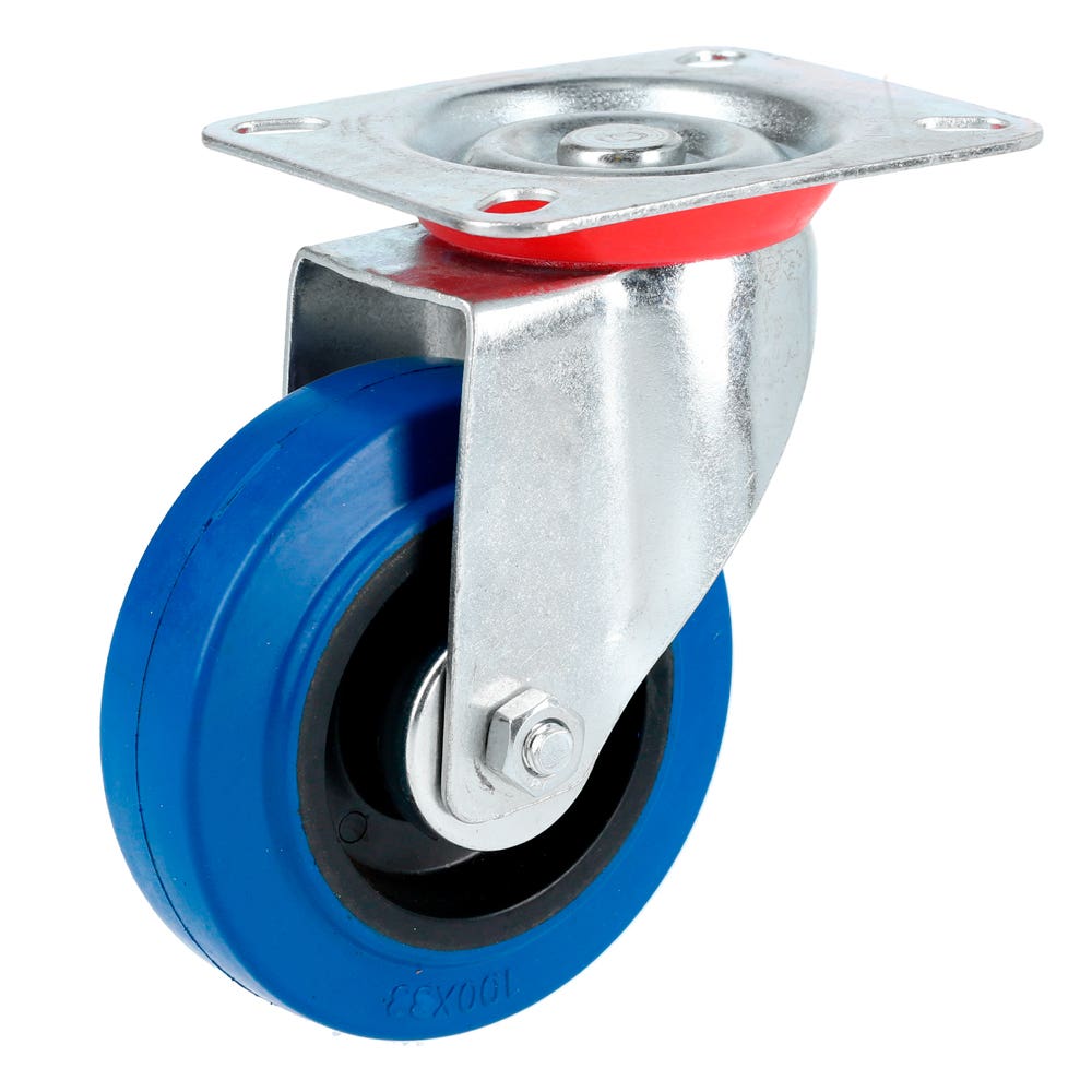 Rodaja De Goma Elástica Giratoria Azul 4, Surtek RGO10G