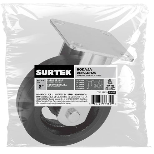 Rodaja De Hule Fija 2, Surtek RH5F