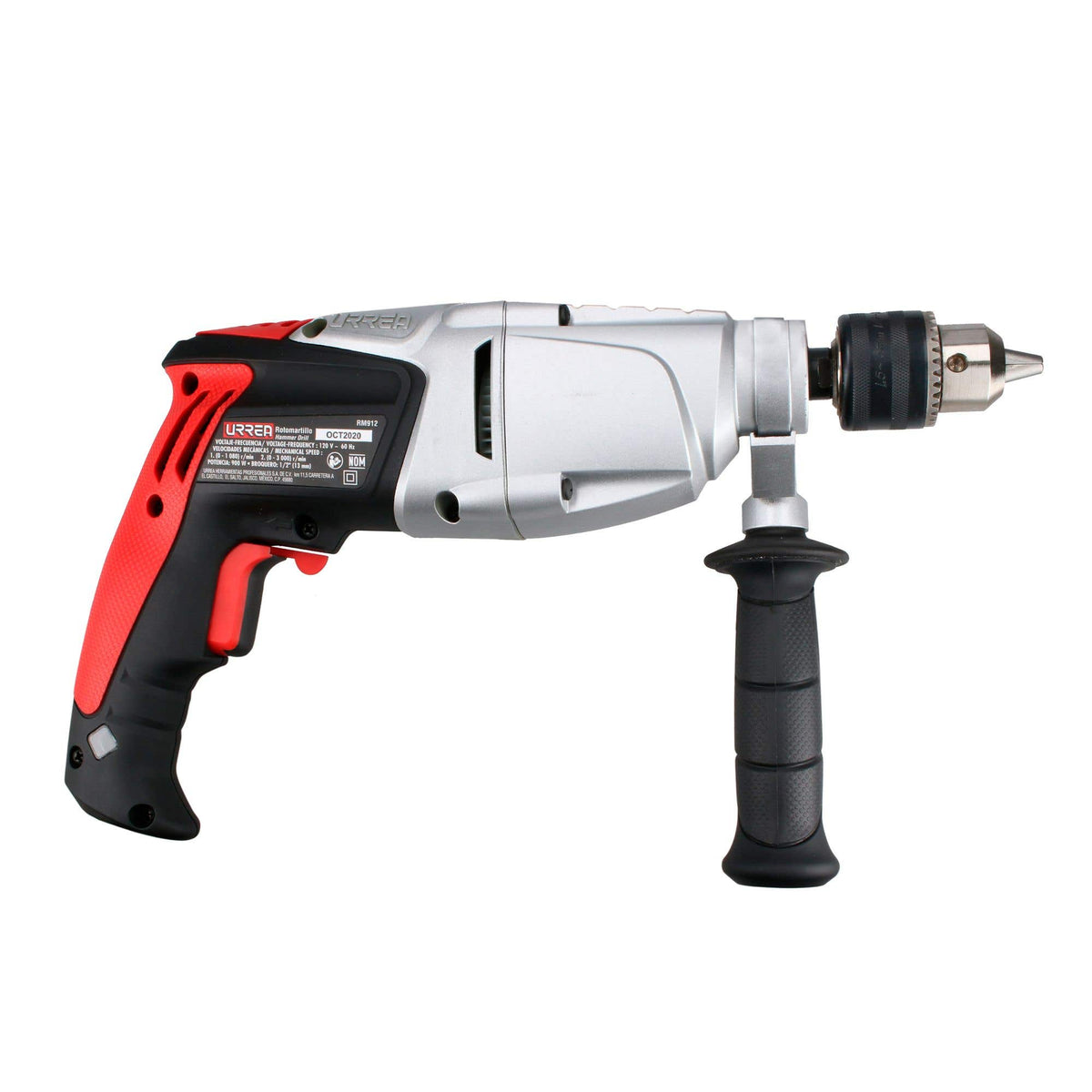 Rotomartillo 1/2 900 W 120 V, 1080 Y 3000 RPM 2 Velocidades, Urrea RM912