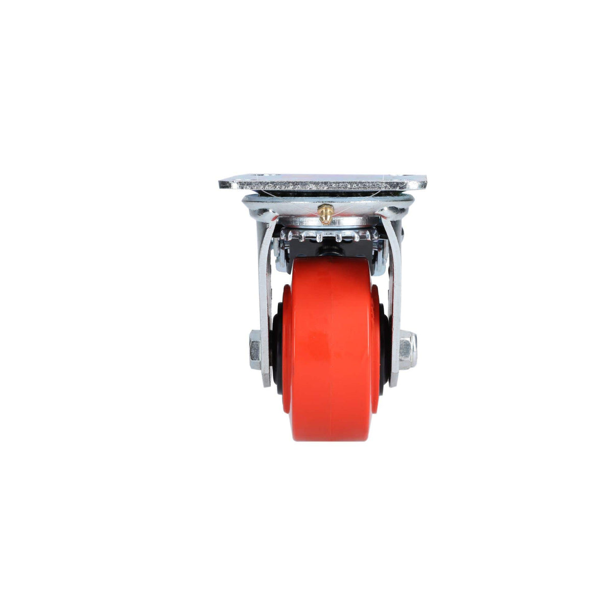 Rodaja De Poliuretano Rojo Giratoria Con Freno 4, Surtek RR10B