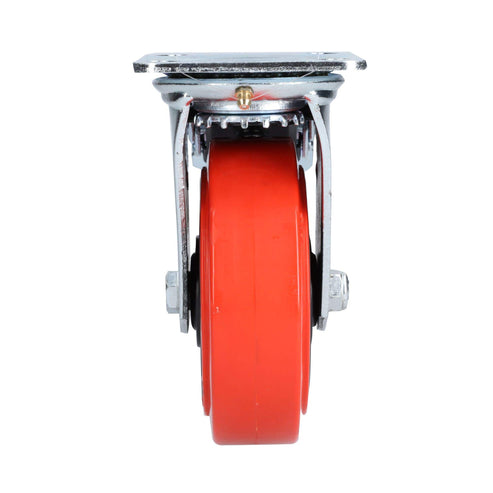 Rodaja De Poliuretano Rojo Giratoria Con Freno 6, Surtek RR15B