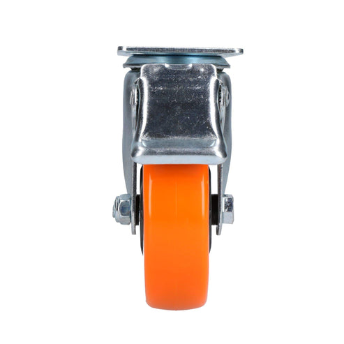 Rodaja De PVC Naranja Giratoria Con Freno 4, Surtek RV10B