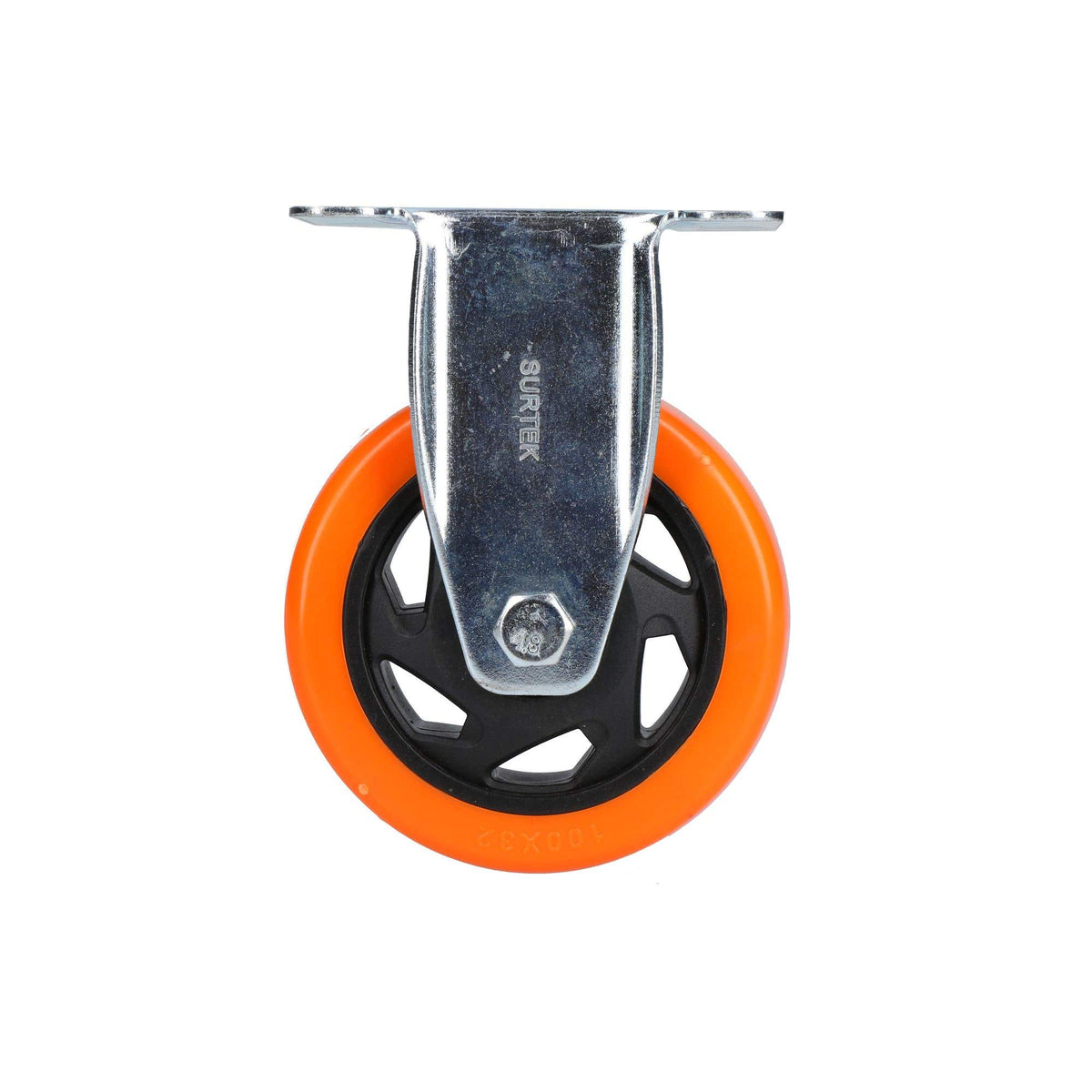 Rodaja De PVC Naranja Fija 4, Surtek RV10F