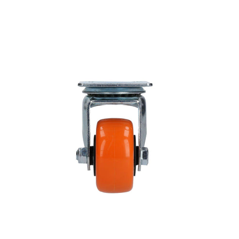 Rodaja De PVC Naranja Giratoria 2-1/2, Surtek RV6G