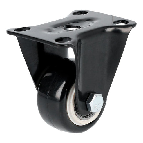Rodaja De PVC Negro Con Placa Fija 2-1/2, Surtek RVN6F
