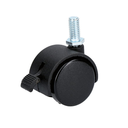 Rodaja Tipo Yoyo De Espiga Con Rosca Y Freno 40 mm, Surtek RY4RB