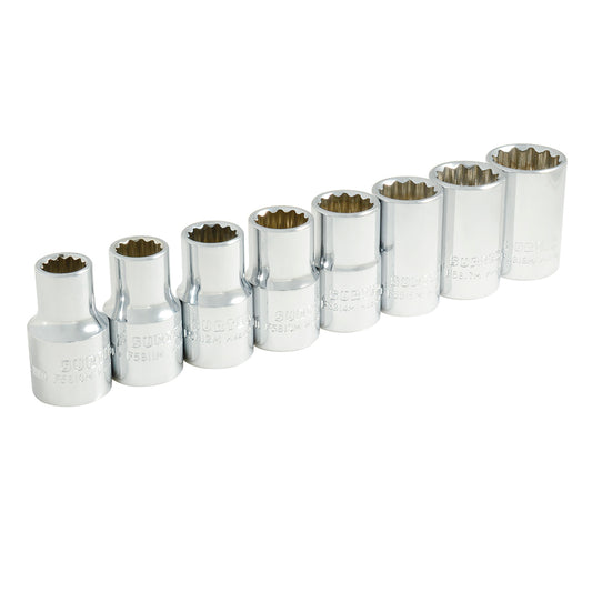 Juego De Dados Cuadro De 1/2, 12 Puntas, Surtek S01M