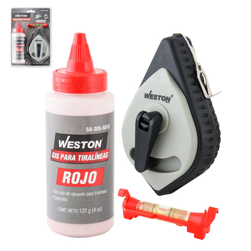 Tiralíneas con Gis Rojo Cuerpo ABS | SA-305-5000