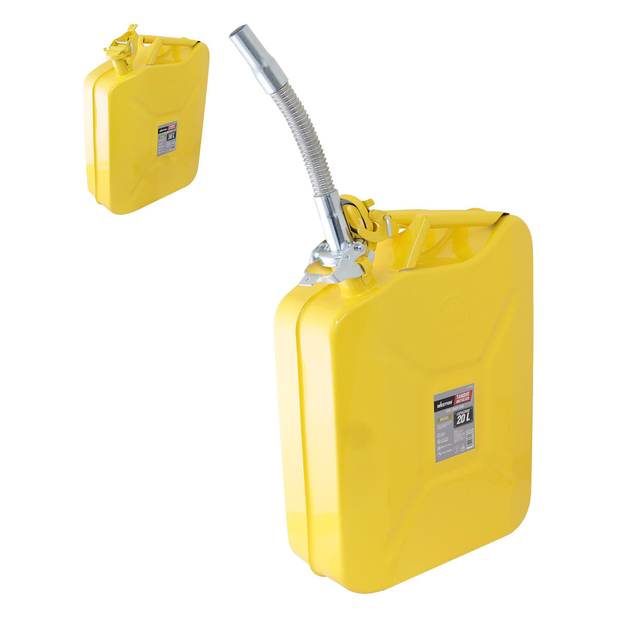 Tanque de Diésel Metálico Amarillo 20 L | SC-11989