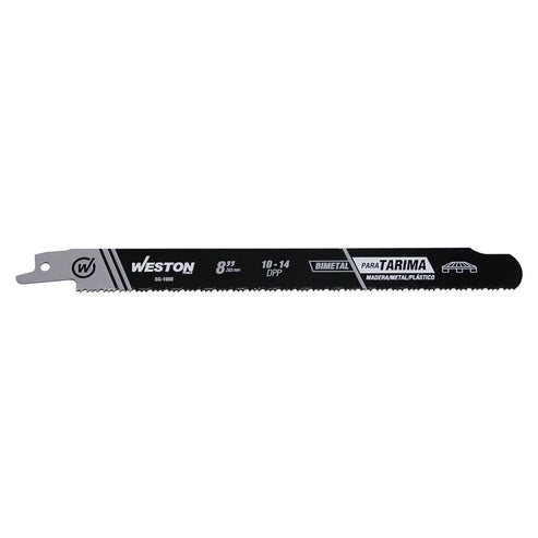 SEGUETA SABLE BIMETALICA DESARMADORA DE TARIMAS 8" 10/14DPP (JGO C/25 PZS)