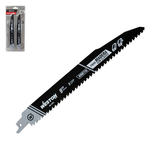 Segueta Sable Bimetálica 9" 5DPP (Juego con 10 Piezas) | SG-1015