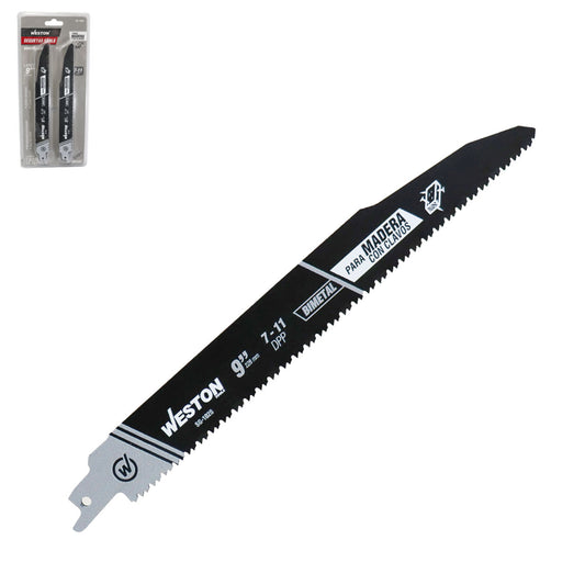 Segueta Sable Bimetálica 9" 7/11DPP (Juego con 10 Piezas) | SG-1020
