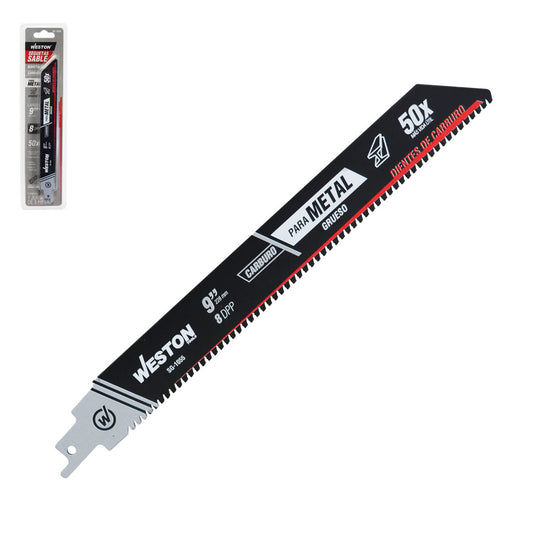 Segueta Sable de Carburo 9" 8TDPP (Juego con 3 Piezas) | SG-1055