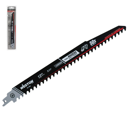 Segueta Sable de Carburo 12" 3TDPP (Juego con 3 Piezas) | SG-1060