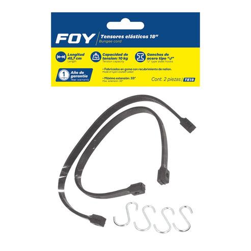 Sujetadores De Hule 15, 2 Piezas, Foy SH15