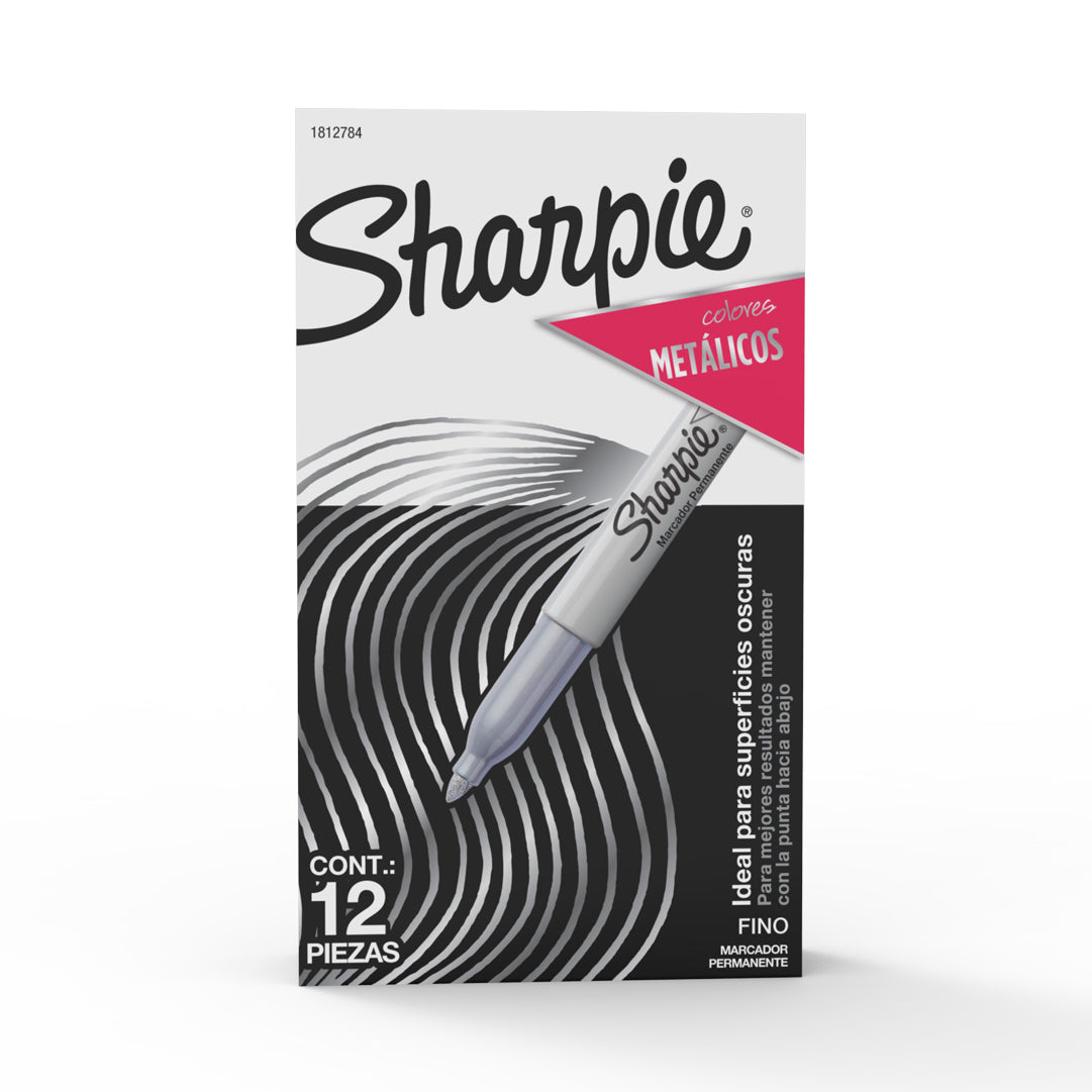 Marcador Permanente Sharpie Metálico Punta Fina