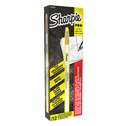 Lápiz Graso Sharpie China Marker Peel-Off Blanco