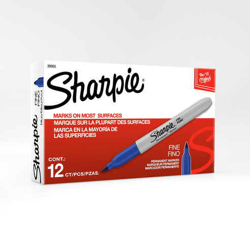 Marcador Permanente Sharpie Punta Fina Azul