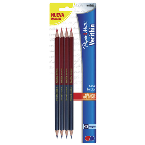 Lápiz Bicolor Paper Mate Verithin Rojo/Azul