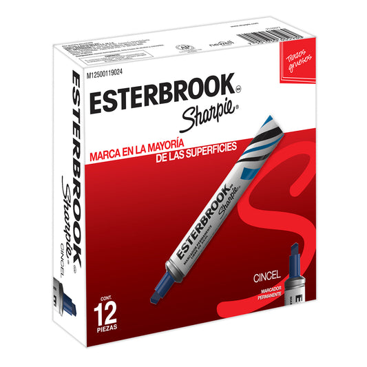 Marcador Permanente Esterbrook Punta Fina Azul