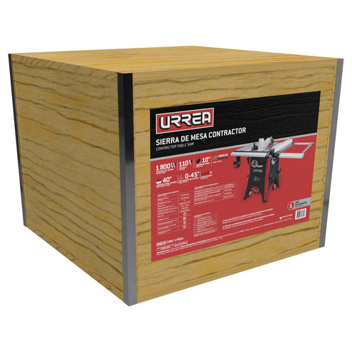 Sierra De Mesa Con Ducto De Salida Para Polvo 10, 2-1/2 HP, Urrea SM910