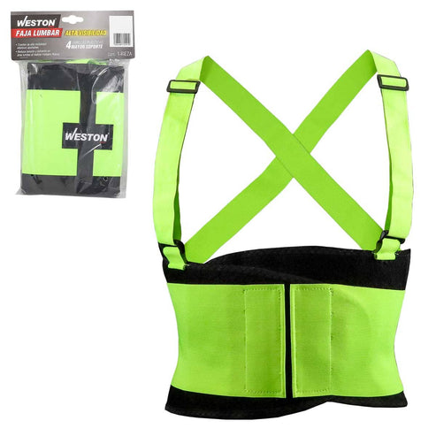 Faja Lumbar Con Cintas De Alta Visibilidad Talla M | SS-0030