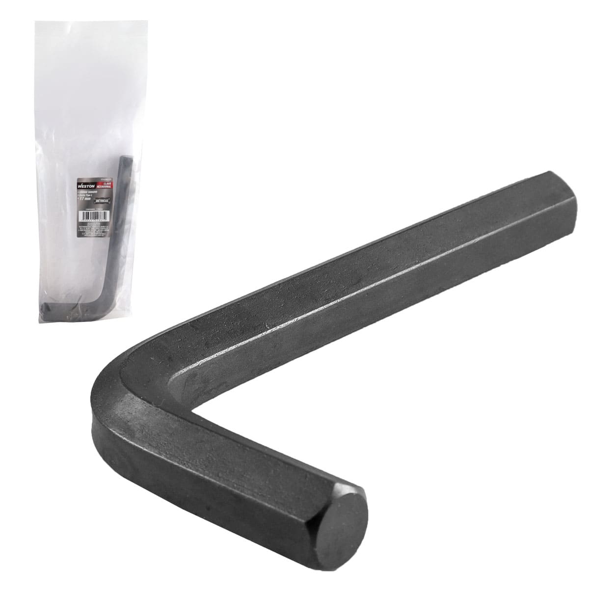 Llave Hexagonal L Corta Crv  17MM  (precio X Pza - Empaque C/5 Pzas)