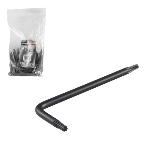 Llave Hex, L Puntas Torx Corta Crv  T7  (precio X Pza - Empaque C/50 Pzas)