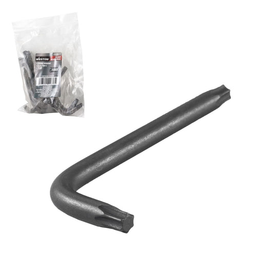 Llave Hex, L Puntas Torx Corta Crv  T30  (precio X Pza - Empaque C/10 Pzas)