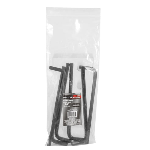 Llave Hex, L Larga 1/4'' (precio X Pza - Empaque C/6 Pzas)