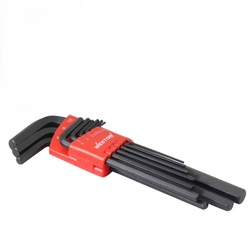 Juego De 9 Llaves Hexagonales Largas CRV 1.5-10mm
