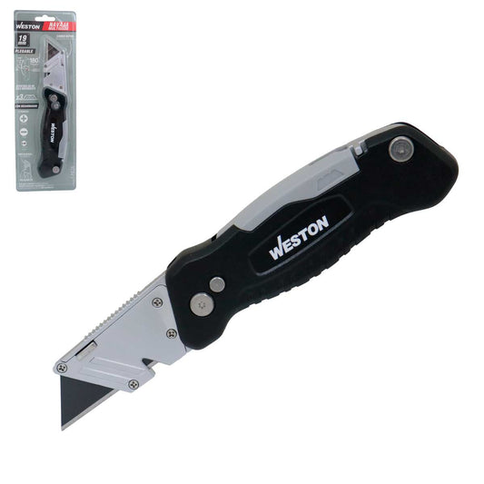 Navaja Multiusos Plegable con Desarmador de Apertura Rápida 19 x 60MM | ST-6-300-120