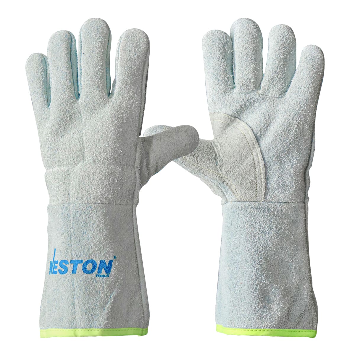 WST-ST-6-500-310 Guante Soldador Gris con Refuerzo Perico Cosido con Hilo Kevlar