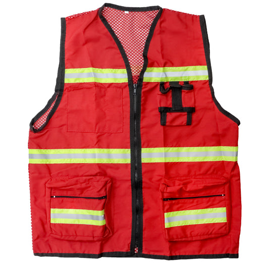 Chaleco Tipo Geólogo Con Jersey Y Ref Tex Bicolor Rojo XL | ST-6-600-555