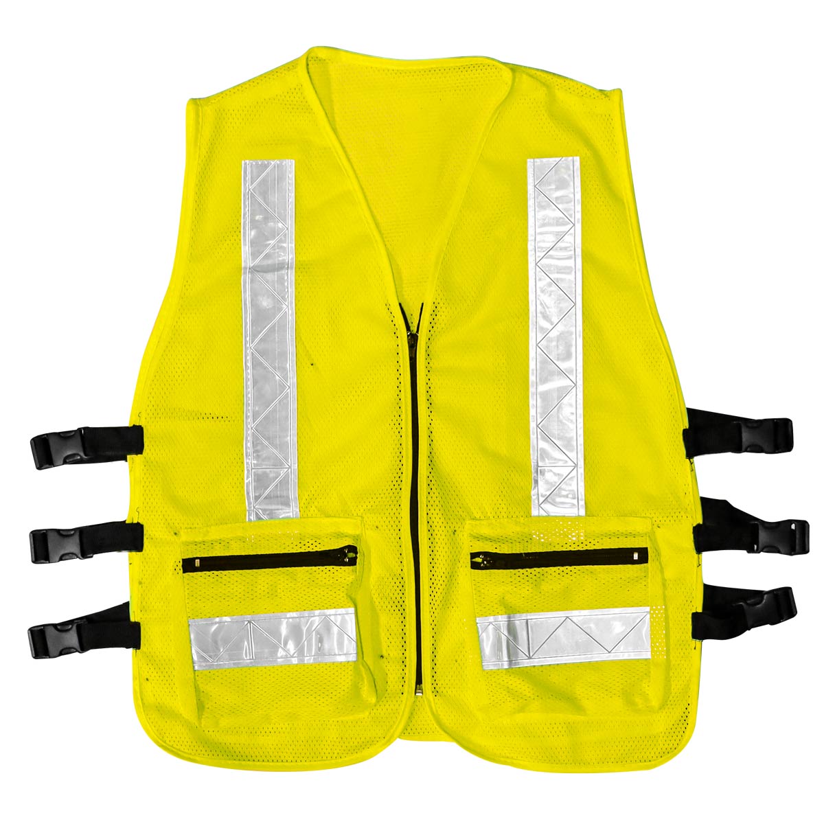 Chaleco Malla Alta Visibilidad De Poliéster Y Reflejante De 2" Amarillo - Unitalla | ST-6-600-610