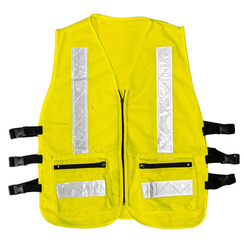 Chaleco Malla Alta Visibilidad De Poliéster Y Reflejante De 2" Amarillo - Unitalla | ST-6-600-610