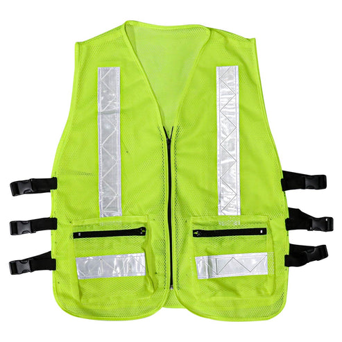 Chaleco Malla Alta Visibilidad De Poliéster Y Reflejante De 2" Verde - Unitalla | ST-6-600-620