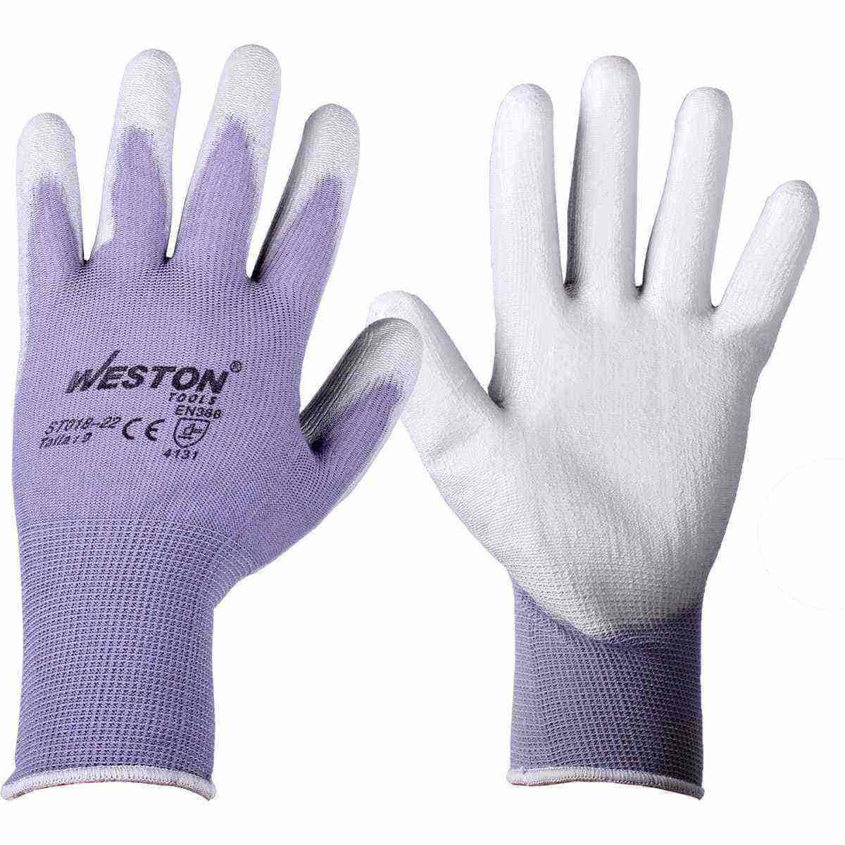 Guante Nylon Con PU 13G Con Palma Gris 9 (Precio X Par - Empaque Con 10 Pares) | ST018-22