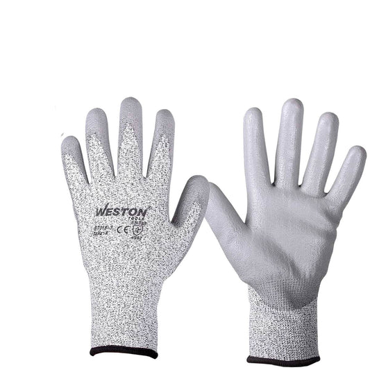 WST-ST018-3 Guante Anticorte Weston Nivel 5 Talla 9 (Precio por par - Empaque c/10 pares)