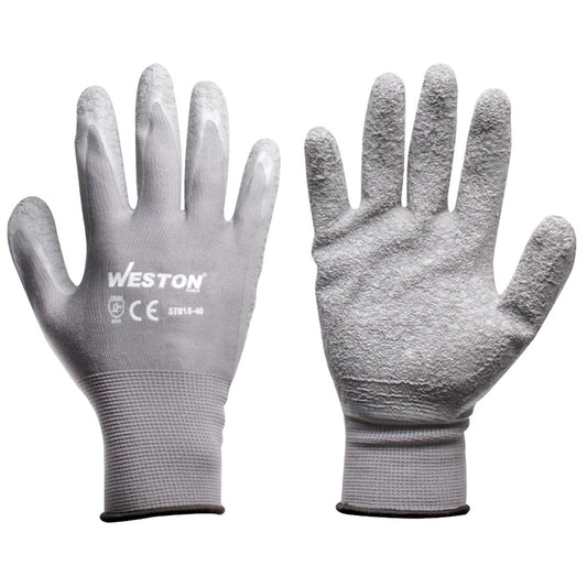 ST018-40 GUANTE LATEX ARRUGA EN PALMA 13G