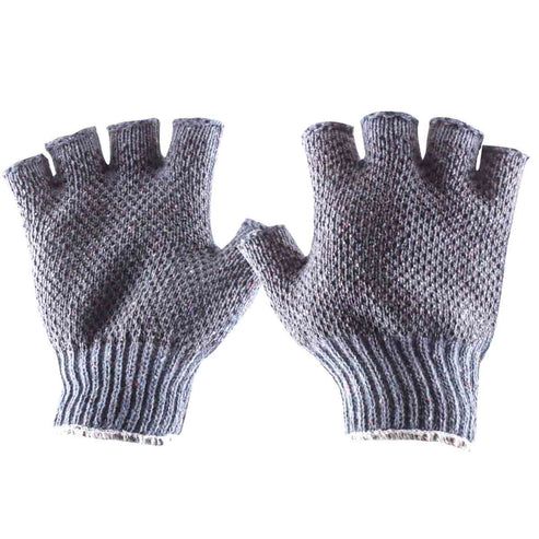 Guante Algodón Multicolor Con Punto PVC Sin Dedos Unitalla (Precio X Par - Empaque Con 10 Pares) | ST020-25