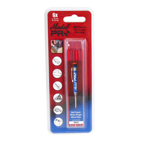 Minas de Recambio para Soldadura Markal Pro Rojo | STM-096274